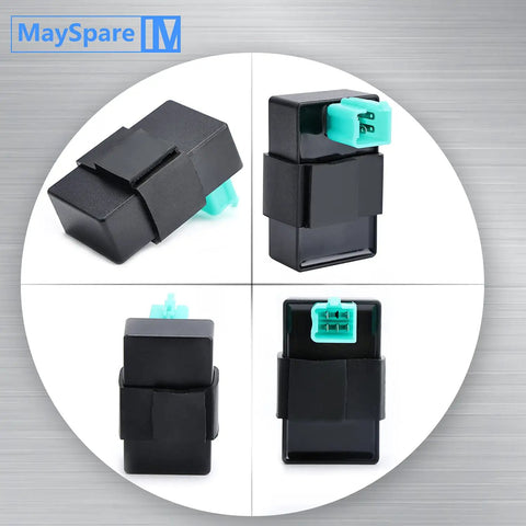 5 Pin AC CDI Box For 125cc Dirt Bikes And ATVs, Compatible With SSR 3125B 3125R 3125XR8, shown in multiple angles