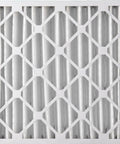 Front view of 20x20x4 Inch Pleated MERV 12 Air Filter Twin Pack for Home HVAC Actual Size 19.5x19.5x3.63 dust capture filter