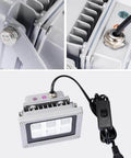 UV Resin Curing Light For 3D Printers With 360 Degree Rotating Solar Turntable 6x405nm LEDs showing wiring and details