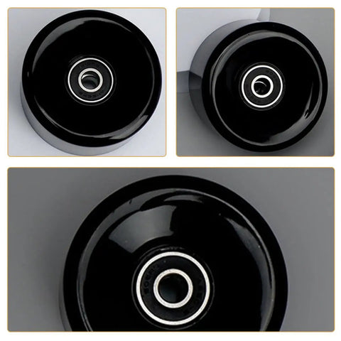Double Row Quad Skate Wheels Replacement PU Roller Skate Wheels with High Elasticity for Outdoor and Indoor Skating