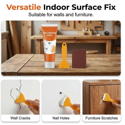 All In One Drywall Repair Kit With Spackle Paste And Scraper For Quick Patch Fixes Hole Patching Patches Wall Mending Solution