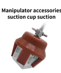 Heavy Duty Industrial Pneumatic Vacuum Suction Cup Gripper Clamp With Rubber Pad Chuck For Manufacturing Automation Easy Install Reliable Grip, close-up view of suction cup.