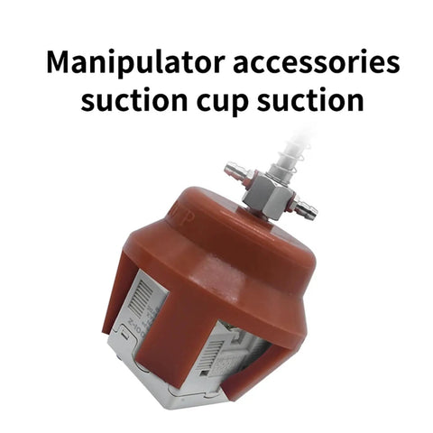 Heavy Duty Industrial Pneumatic Vacuum Suction Cup Gripper Clamp With Rubber Pad Chuck For Manufacturing Automation Easy Install Reliable Grip, close-up view of suction cup.