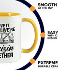 Two Tone Yellow 11oz Coffee Mug For Boat Lovers I Love It When We Are Cruisin Gift For Sailors Yachting Boaters Traveling The Sea