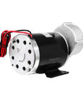 Heavy Duty Brushed DC Motor Gear Reduction Unit, 48V 600W 450 Rpm Electric Bike Conversion Kit with red and black wires.