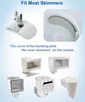 Above Ground Pool Water Bonding Kit for Skimmers with stainless steel plate and hardware fitting multiple skimmer types