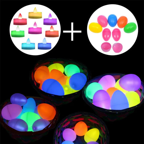 Color Changing LED Tea Lights 24 Pcs Flameless Tealight Candles With Colorful Lights Battery Operated Fake Candles in vibrant bowls