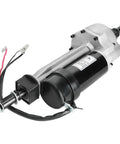 24V 350W Brushed Differential Motor Transaxle With Gear Reduction for DIY projects, side view with wiring detail