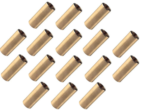Brass Trailer Leaf Spring Bushing Kit For Double Eye Axles 9/16 Inch ID 11/16 Inch OD 1 3/4 Inch Long Bronze Heavy Duty 16 Piece Set
