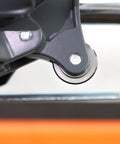Close-up of cutting wheel on 25 Inch Manual Tile Cutter For Ceramic And Porcelain Tiles With Tungsten Carbide Cutting Wheel Removable