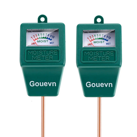 Two Pack Soil Moisture Meter Hygrometer For Indoor And Outdoor Plants, No Batteries Required, front view