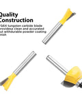 Pro Grade 24 Piece Router Bits Set With 1/4 Inch Shank And Carbon Steel C3 Alloy Blades For Professional Woodworking shown
