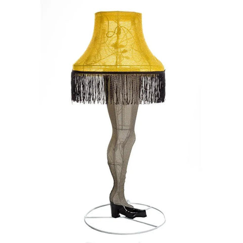 Iconic Leg Lamp Lawn Decor In 3D Tinsel With LED Lights, 28-Inch Lighted Yard Ornament From A Christmas Story, 35 Total Lights