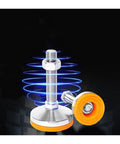 Hardcore Adjustable Leveling Feet M8 M10 M12 Threaded Carbon Steel Machine Legs For Furniture And Heavy Machinery 6 Pack shown in close-up with orange support base.