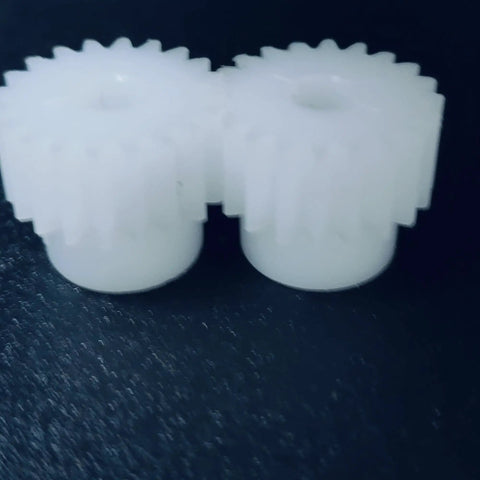 Two Pack 0.5 Module POM Spur Gears With Step Tooth 29 Teeth 15.5mm Diameter Bore Options 3mm To 8mm Straight Cylindrical Gear