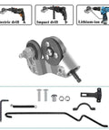 Beast Drill Nibbler Sheet Metal Cutter Attachment with accessories and compatibility with electric, impact, and lithium-ion drills