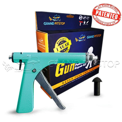 DIY Tubeless Tire Repair Kit With Mushroom Plug Gun For Punctures And Flats On Cars Motorcycles ATVs Trucks And Tractors