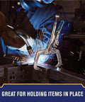 Welder using Welding Pliers With Fast Release And C Clamp Locking 11 Inch High Temperature Work Ready Twenty Percent Smaller Grip Span