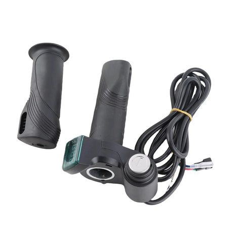 Electric Throttle Grip With Ignition For Scooters And E Bikes, Plug And Play Universal Handlebar Speed Controller, cable attached