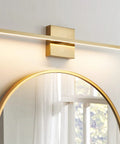 Gold Vanity Light Over Mirror 24 Inch LED 18W, Dope Warm 3500K Modern Bathroom Sconce Wall Lighting with Acrylic Shade