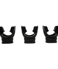 Black Silicone Octopus Regulator Mouthpiece 3 Pack For Scuba Gear Comfortable Fit Durable Dive Mouthpiece Replacement Ergonomic Design