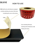 Pro Grade Set Of 7 Hand Sanding Blocks With PSA Base Auto Body Sanding Kit showing sandpaper roll and adhesive application
