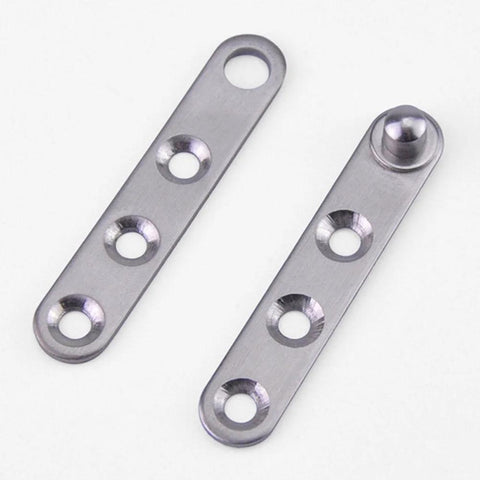4 Piece Stainless Steel 360 Degree Rotating Concealed Door Hinges, heavy duty pivot fittings for doors, cabinets, and windows.
