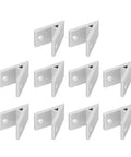 Image of Heavy Duty Aluminum Angle Corner Brackets 10 Pack For 2020 3030 4040 Aluminum Extrusion T Slot Rail Joints Built Tough For DIY Projects