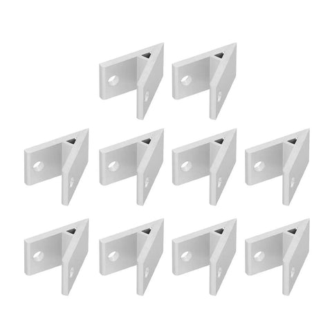 Image of Heavy Duty Aluminum Angle Corner Brackets 10 Pack For 2020 3030 4040 Aluminum Extrusion T Slot Rail Joints Built Tough For DIY Projects
