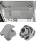 Gray Two Pack Durable Sun Visor Clip Replacement For Cars Heavy Duty Visor Clip Hooks OEM 88217S01A01ZA 88217S04003ZA Compatible With Honda Civic Accord Odyssey Easy Install.