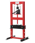 Beefy 6 Ton Hydraulic Shop Press With H Frame Four Position Adjustable Working Table Height 13,000 Lbs Capacity For Garage