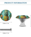2 Pack 1 Point 1 Inch Round Pineapple Cabinet Knobs And Drawer Pulls Snazzy Stainless Steel Aluminum Alloy Hardware Includes Screws For Kitchen Dresser Bathroom Cupboard Closet Furniture, pineapple knob with screw