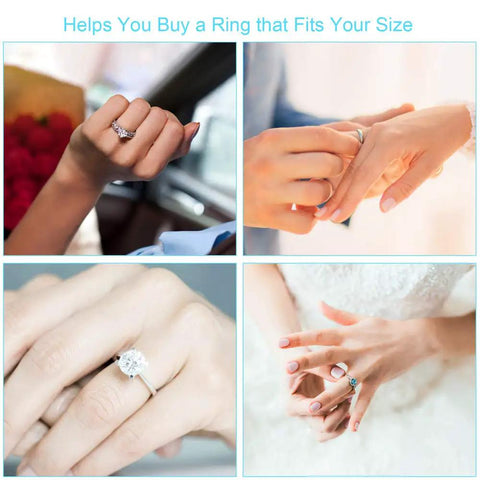 Ring Sizer Kit With 27 Stainless Steel Gauges US Size 0 To 13 Including Half Sizes Two Reusable Finger Belts One With Magnifier And Bonus Polishing Cloth For Men And Women Jewelry At Home, measuring ring fit