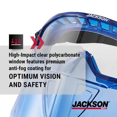 GPL Series Safety Goggles With Detachable Flip Up Face Shield Anti Fog Lenses Fits Over Glasses ANSI Z87.1 Certified Protection