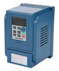 Dope 1.5kW 3 Phase VFD Drive Inverter Controller For Industrial Motors, front view blue metal housing
