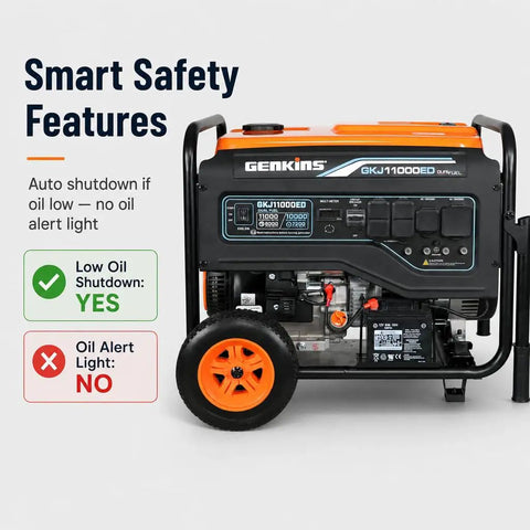 Image of 8000 Watt Gas Or Propane Dual Fuel Portable Generator With Electric Start For Home Backup And RV Use