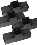 Heavy Duty 3 Way Pergola Brackets Kit For 4x4 Wood Beams 3.5x3.5 Inch T Shape Connectors With Screws For Outdoor Gazebo Patio DIY Woodworking