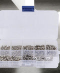 360-Piece M2.5 Hex Screw Bolt Nut Washer Set, Corrosion Resistant Stainless Steel Fasteners Kit With Organized Storage Box