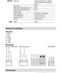 Rock Solid Hvac Ball Valve And Damper Actuator Lm24Ap5 technical specifications sheet displaying dimensions and wiring diagrams.