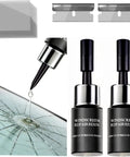 All In One Windshield Repair Kit For Chips And Cracks, Rapid Glass Repair Liquid With Nano Penetration Tech components on display