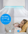 12000 BTU Mini Split Air Conditioner With Inverter 19 Seer Ductless Heat Pump cooling a family living room with kids sleeping.