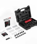 Cordless Rivet Gun Adapter Kit For Drills Electric Rivet Drill Adapter with 6 interchangeable heads and 30 blind rivets
