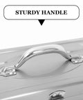 Portable Stainless Steel Tool Box With Big Capacity And Multiple Compartments For Easy Organization sturdy metal handle