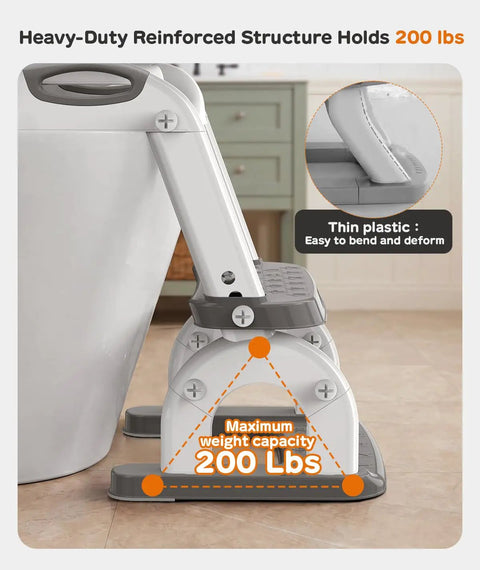 Kickstart Potty Training Smooth With This 2 In 1 Toddler Potty Seat And Step Stool Offering Eight Height Tweaks Rock Solid Grip Handrails Easy Home Setup