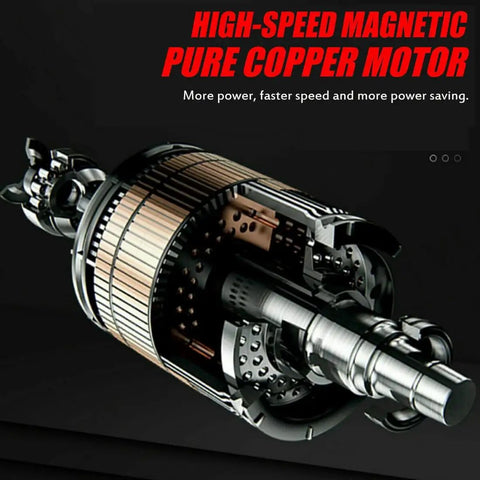 High-speed magnetic pure copper motor showcasing detailed internal structure for Cordless Drill And Impact Driver Combo Pack With Rechargeable Battery And Charger.