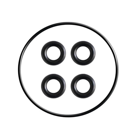 OEM Water Pump Impeller Kit 21700445 rubber O-rings for V8 Marine Engines, four small rings and one large ring visible