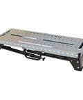 Built Rugged Foldable Welding And Fixturing Table Packing 500 Pound Capacity And Industry Standard Holes portable workbench with zinc plated top.