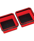 Collapsible Magnetic Tool Tray Set Two Piece Organizer For Garage And Workshop Low Profile Storage