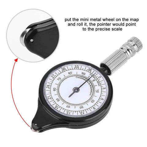 Compact Mini Outdoor Map Measurer And Distance Calc Featuring Legit Metal Wheel Build For Real Deal Accuracy Smooth Rolling Setup Makes It Built Different Trail Scout For Serious Hiking And Cycling Expeditions