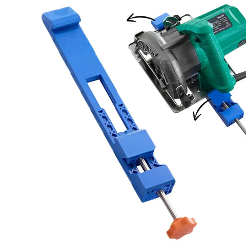 Adjustable Circular Saw Track Guide Rail For Precision Edge Positioning with 4 inch saw attachment for stable cutting
